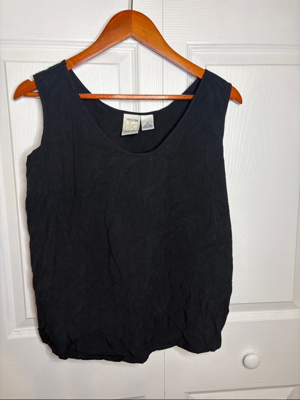 Hamilton Black Scoop Neck Tank Top